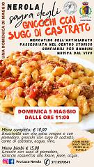 Sagra degli gnocchi con sugo di castrato - una domenica di maggio